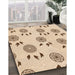 Machine Washable Transitional Bronze Brown Rug in a Family Room, wshpat1083org