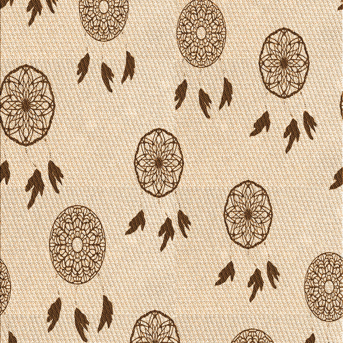 Patterned Bronze Brown Rug, pat1083org
