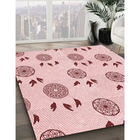 Patterned Pink Rug, pat1083rd