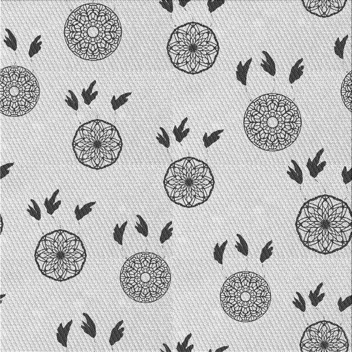 Sideview of Machine Washable Transitional Grey Gray Rug, wshpat1083