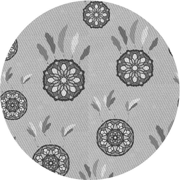 Square Machine Washable Transitional Gray Rug in a Living Room, wshpat1084gry