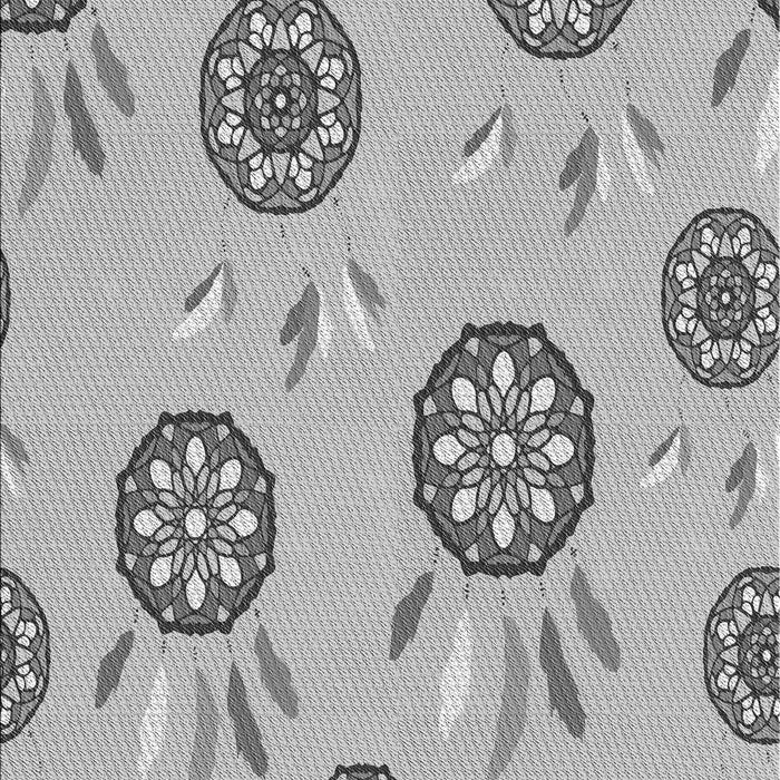 Machine Washable Transitional Gray Rug, wshpat1084gry