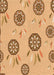 Patterned Chrome Gold Yellow Rug, pat1084org