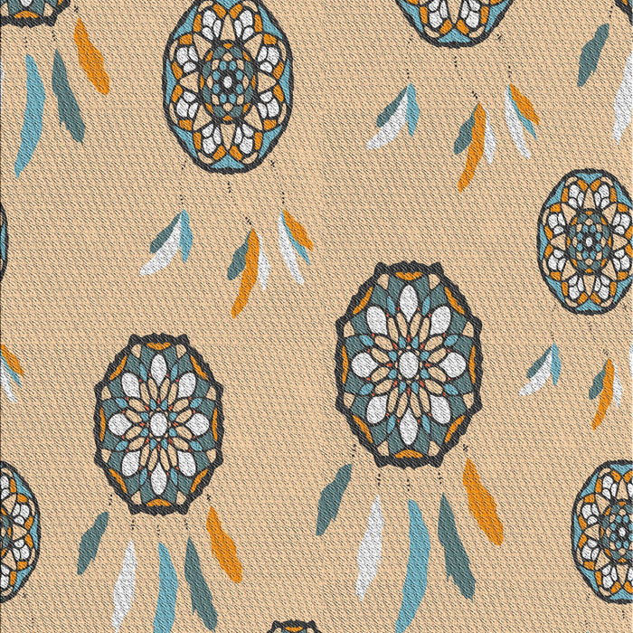 Patterned Brown Novelty Rug, pat1084