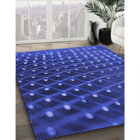 Patterned Blue Rug, pat1085blu