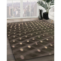 Patterned Burgundy Brown Rug, pat1085brn