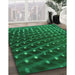 Machine Washable Transitional Deep Emerald Green Rug in a Family Room, wshpat1085grn