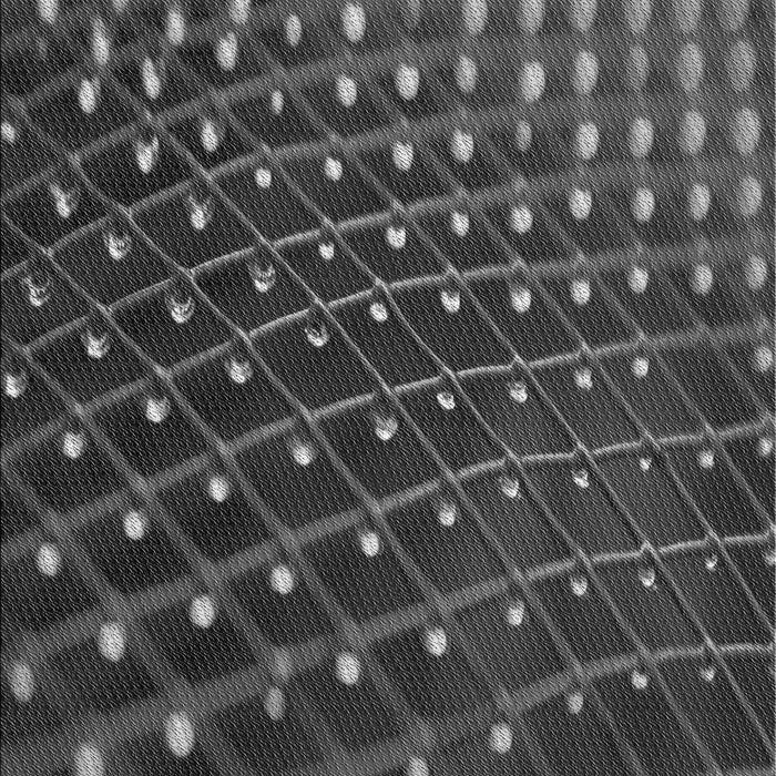 Machine Washable Transitional Black Rug, wshpat1085gry