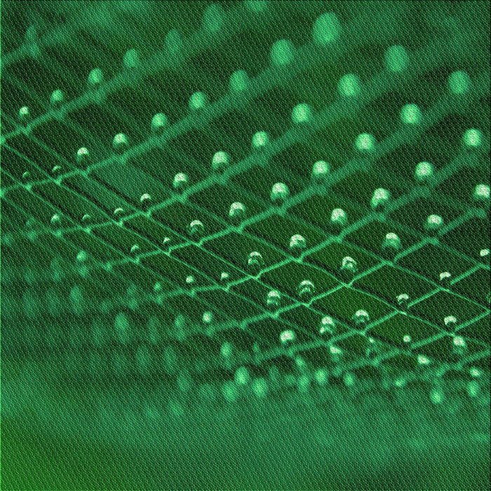 Round Patterned Deep Emerald Green Rug, pat1086grn