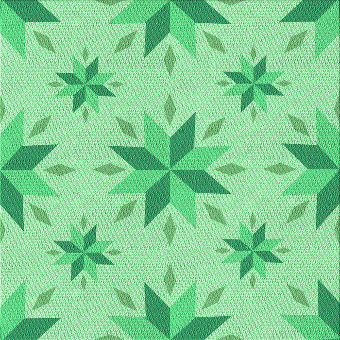 Round Patterned Jade Green Rug, pat1087grn