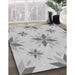 Patterned Gunmetal Gray Rug in Family Room, pat1087gry