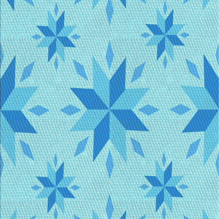 Patterned Deep Sky Blue Rug, pat1087lblu
