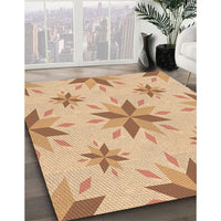 Patterned Orange Rug, pat1087org