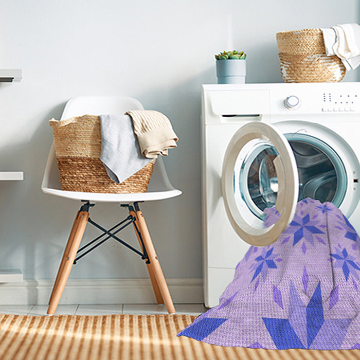 Machine Washable Transitional Blossom Pink Rug in a Washing Machine, wshpat1087pur