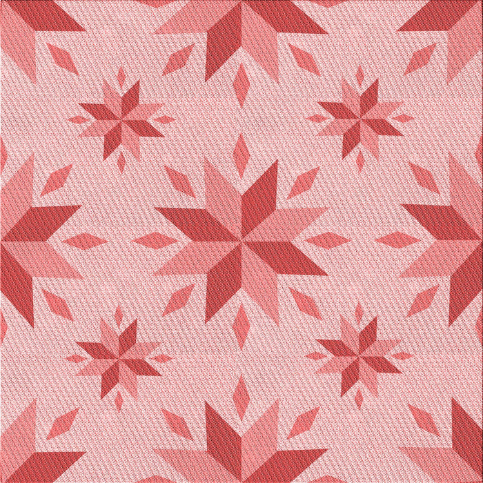 Round Patterned Red Rug, pat1087rd