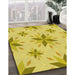 Patterned Yellow Rug in Family Room, pat1087yw