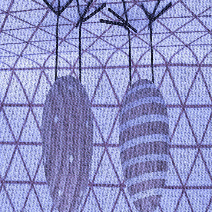 Patterned Jeans Blue Rug, pat1088blu