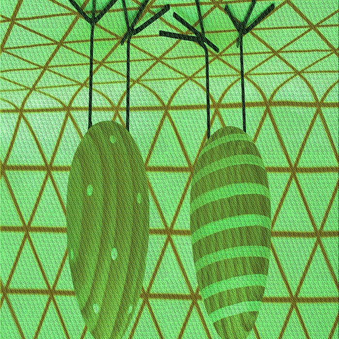 Machine Washable Transitional Dark Lime Green Rug, wshpat1088grn