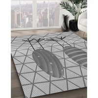 Patterned Silver Gray Rug, pat1088gry