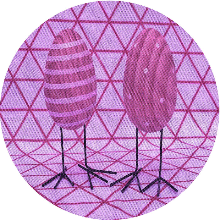 Square Machine Washable Transitional Violet Purple Rug in a Living Room, wshpat1088pur