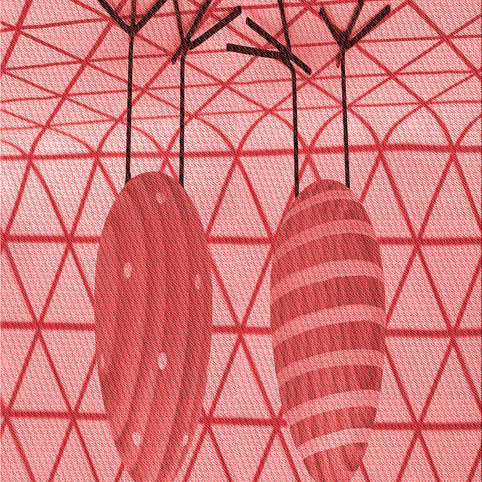 Machine Washable Transitional Light Coral Pink Rug, wshpat1088rd