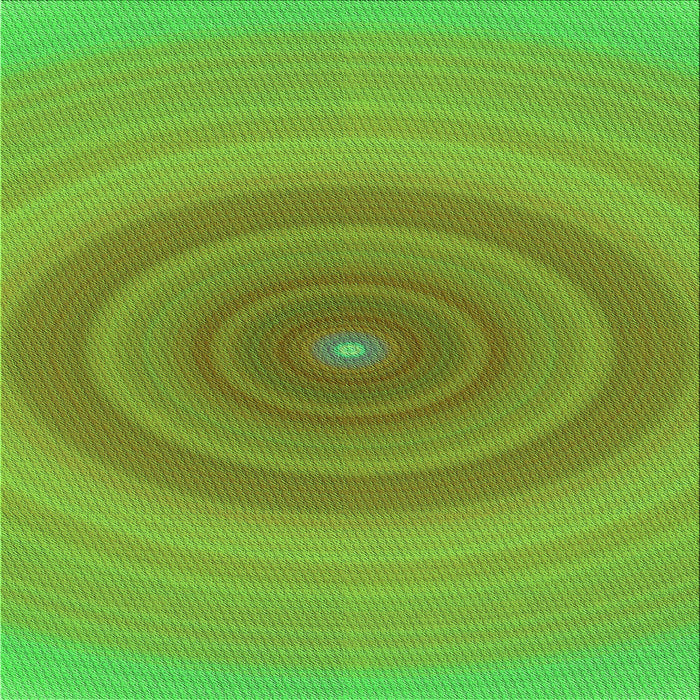 Round Patterned Green Rug, pat1089grn