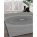 Patterned Dark Gray Rug in Family Room, pat1089gry