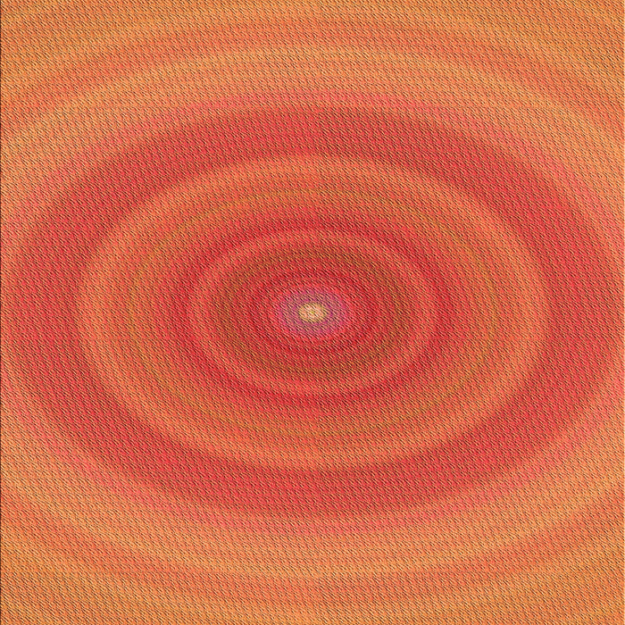 Patterned Scarlet Red Rug, pat1089org