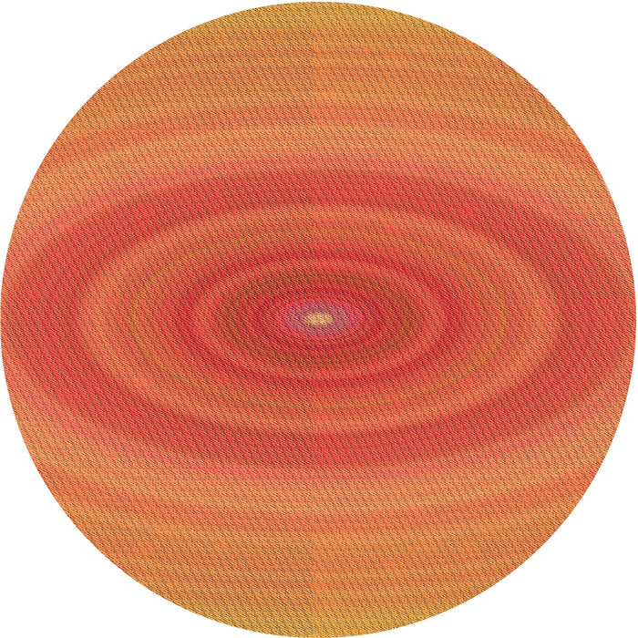 Square Patterned Scarlet Red Rug, pat1089org