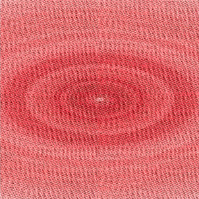 Round Patterned Red Rug, pat1089rd