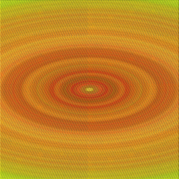 Round Patterned Orange Red Orange Rug, pat1089yw