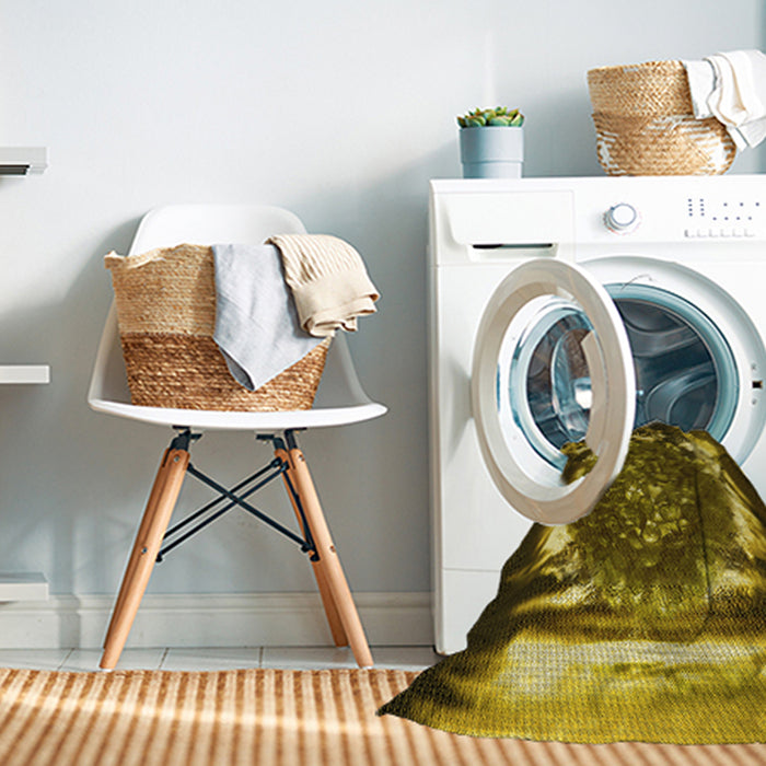 Machine Washable Transitional Caramel Brown Rug in a Washing Machine, wshpat109yw