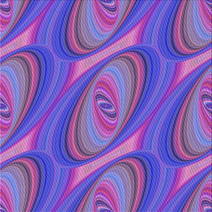 Round Patterned Blue Violet Purple Rug, pat1090pur