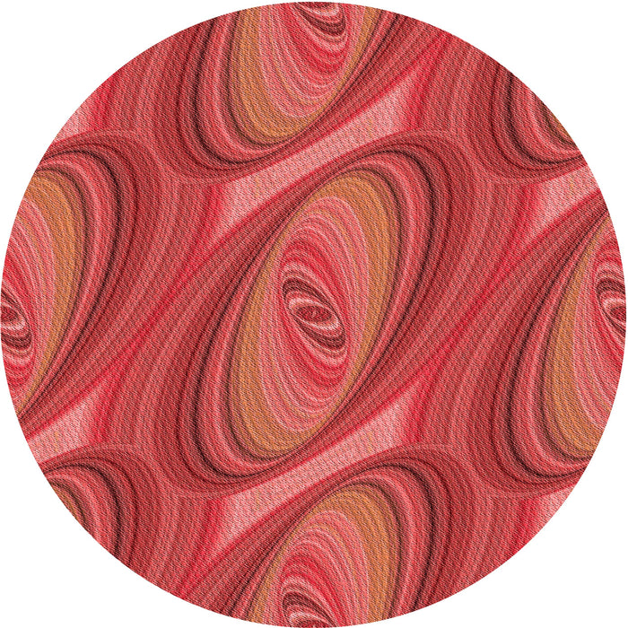 Square Patterned Orange Rug, pat1090rd