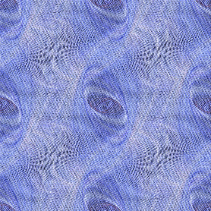 Round Patterned Denim Blue Rug, pat1091blu