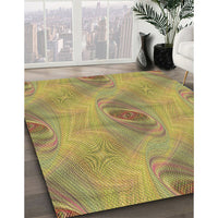 Patterned Light Brown Rug, pat1091brn