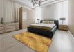 Patterned Sedona Brown Rug in a Bedroom, pat1091org