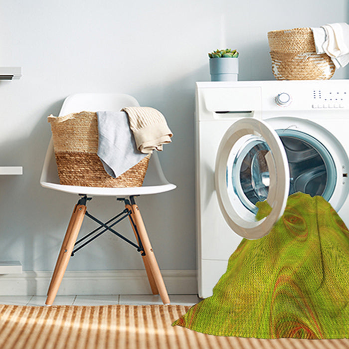 Machine Washable Transitional Dark Golden Brown Rug in a Washing Machine, wshpat1091yw