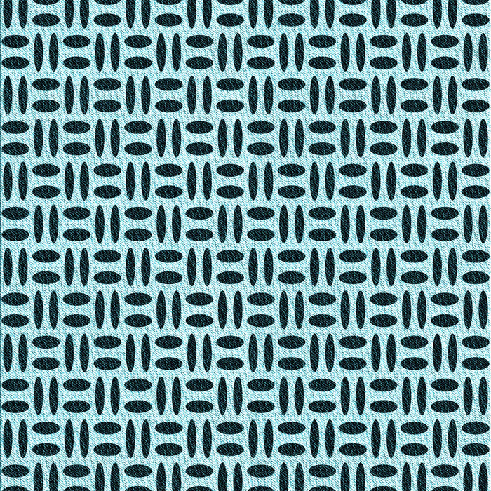 Patterned Deep-Sea Blue Rug, pat1092lblu