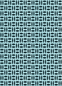 Machine Washable Transitional Deep-Sea Blue Rug, wshpat1092lblu