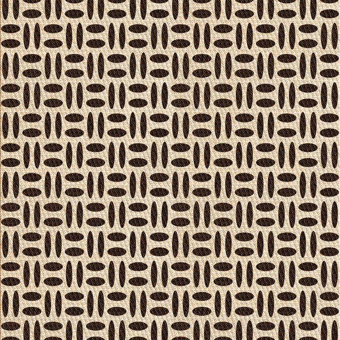 Square Patterned Deep Peach Orange Rug, pat1092org