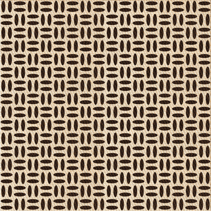 Sideview of Patterned Deep Peach Orange Rug, pat1092org