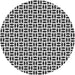 Sideview of Patterned Platinum Gray Novelty Rug, pat1092