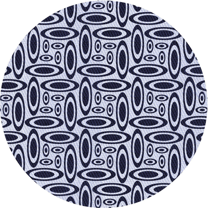 Square Machine Washable Transitional Midnight Blue Rug in a Living Room, wshpat1093blu