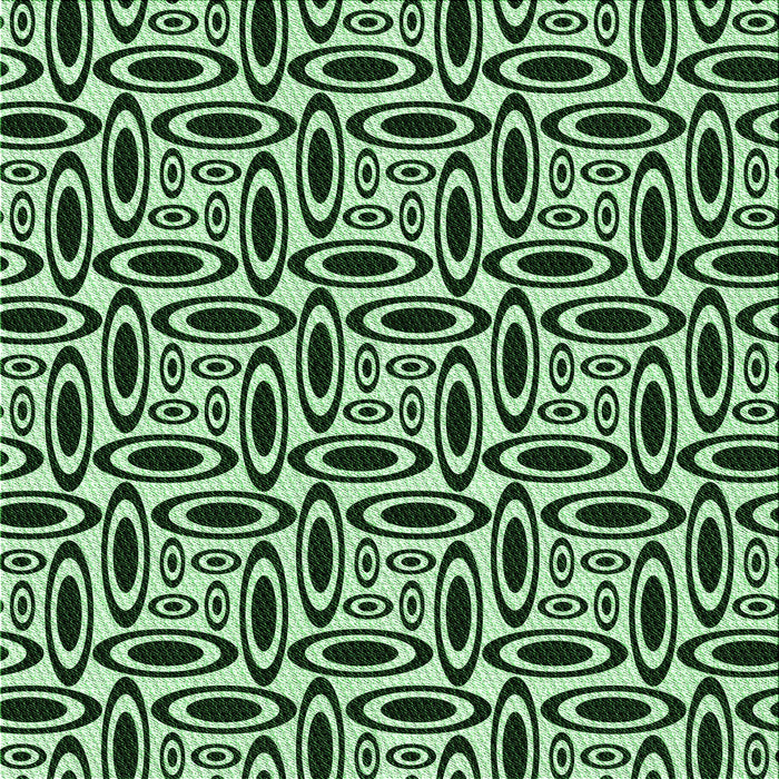 Round Patterned Light Green Rug, pat1093grn