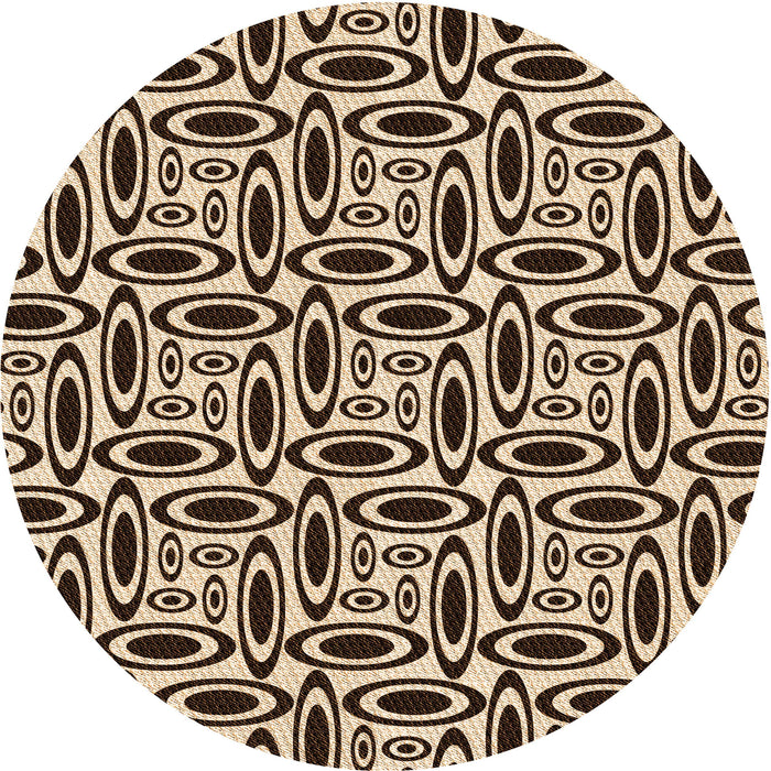 Square Patterned Red Rug, pat1093org