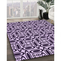 Patterned Blossom Pink Rug, pat1093pur