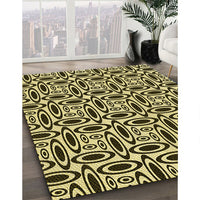 Patterned Red Rug, pat1093yw