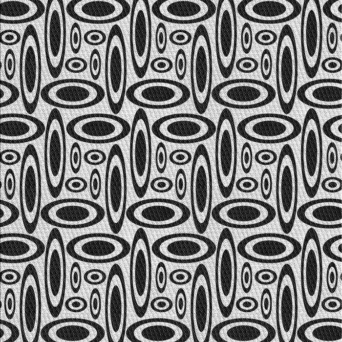 Patterned Charcoal Black Novelty Rug, pat1093