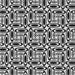 Square Patterned Charcoal Black Novelty Rug, pat1093